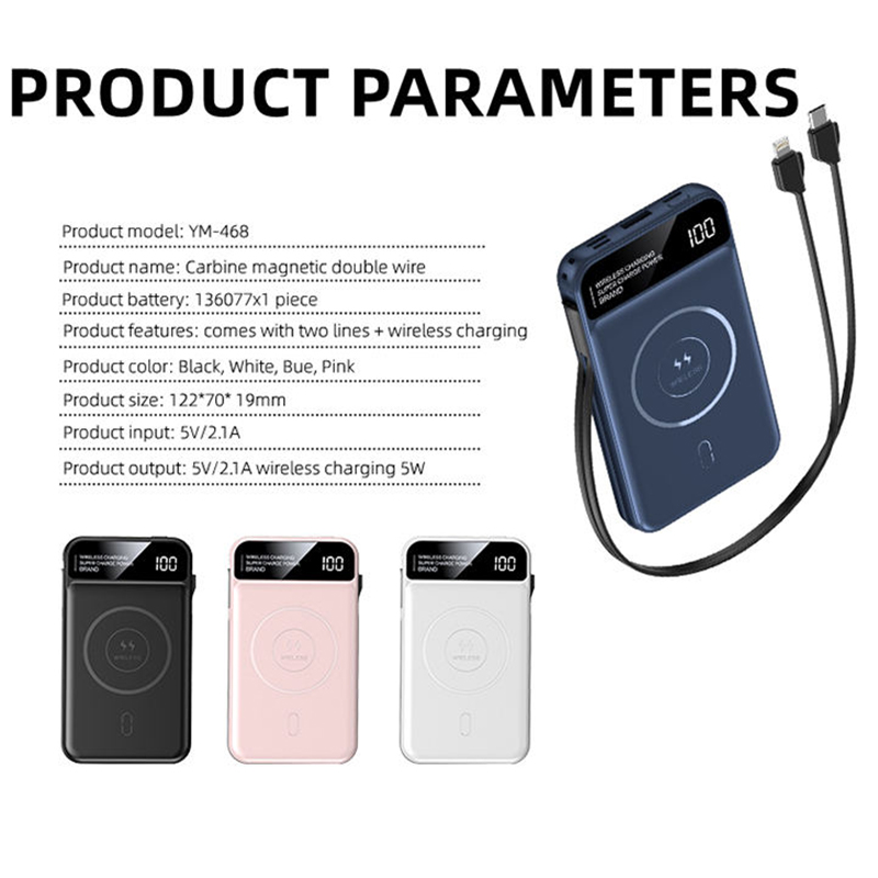 10000mAh Magnetic Qi Wireless Charger Power Bank for iPhone Xiaomi Samsung Poverbank Portable External Battery Charger Powerbank
