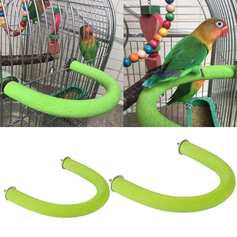 Papegøje aborre fugl stativ træ u form negle siddepinde klo slibebur legetøj til papegøje cockatiel parakit conure