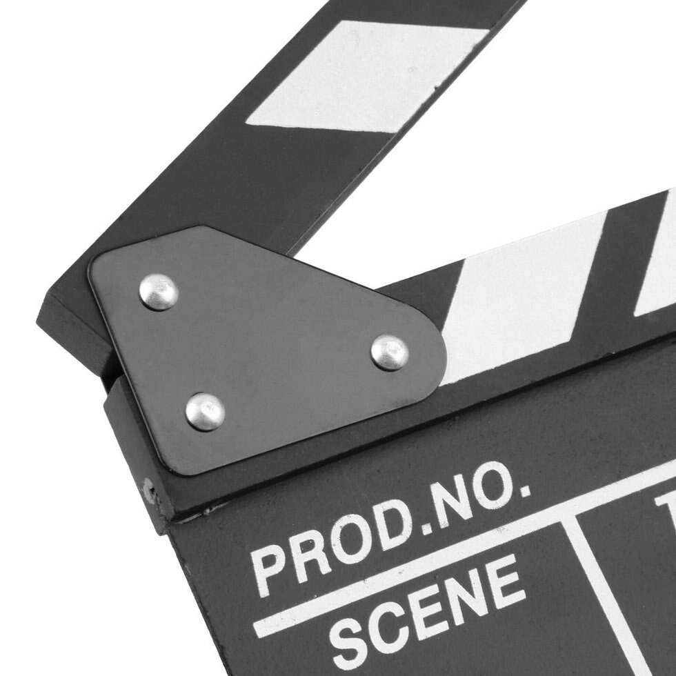 Director Video Scene Clapperboard TV Movie Clapper Board Film Slate Cut Prop