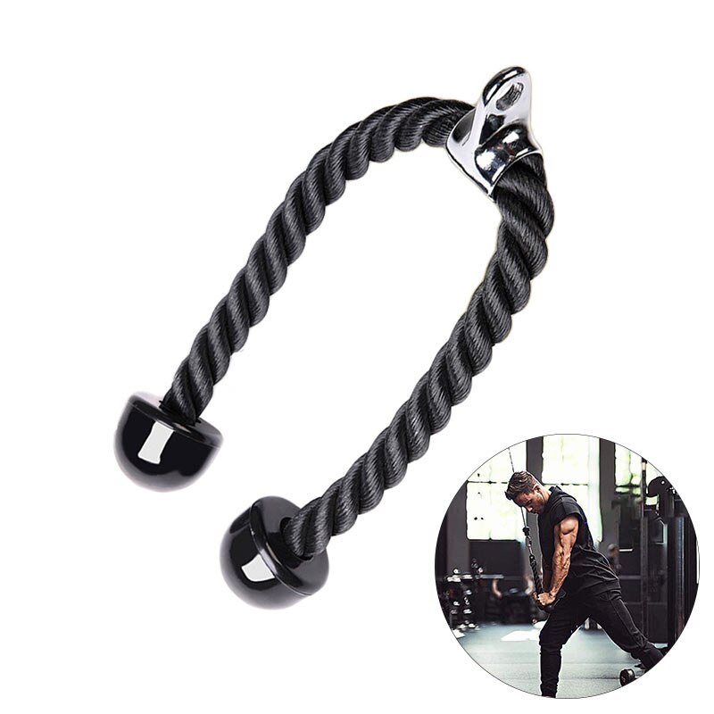 Fitnesscenter fitnessudstyr mave crunches kabel pull down biceps styrketræning bodybuilding øvelse