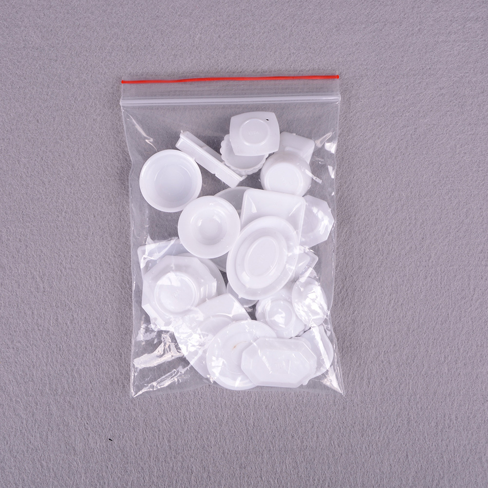 33 teil/satz Küche Acryl Mini Geschirr Miniaturen Tasse Erzähler Erzähler Dekor Spielzeug für freundlicher Mädchen für freundlicher Puppe Zubehör