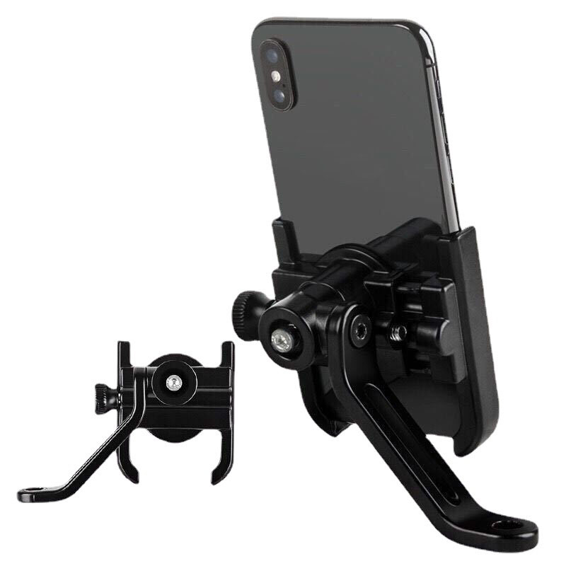 soporte de teléfono para motocicleta y bicicleta de aleación de aluminio, soporte GPS, Clip de montaje, soporte para manillar de Moto Mirro para Xiaomi y iPhone