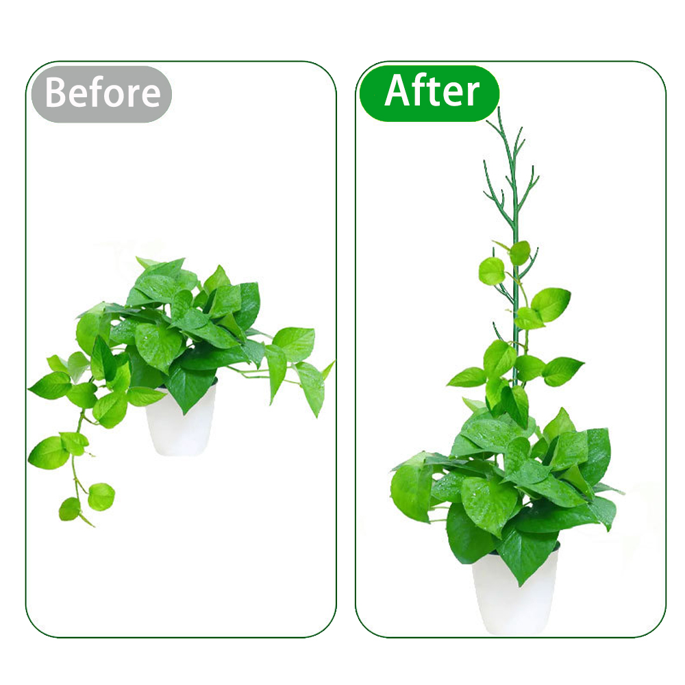 30/60/90cm galho planta suporte 3 pçs suporte ramo de árvore plantas estacas treliça destacável para jardim vaso flor musgo pólo