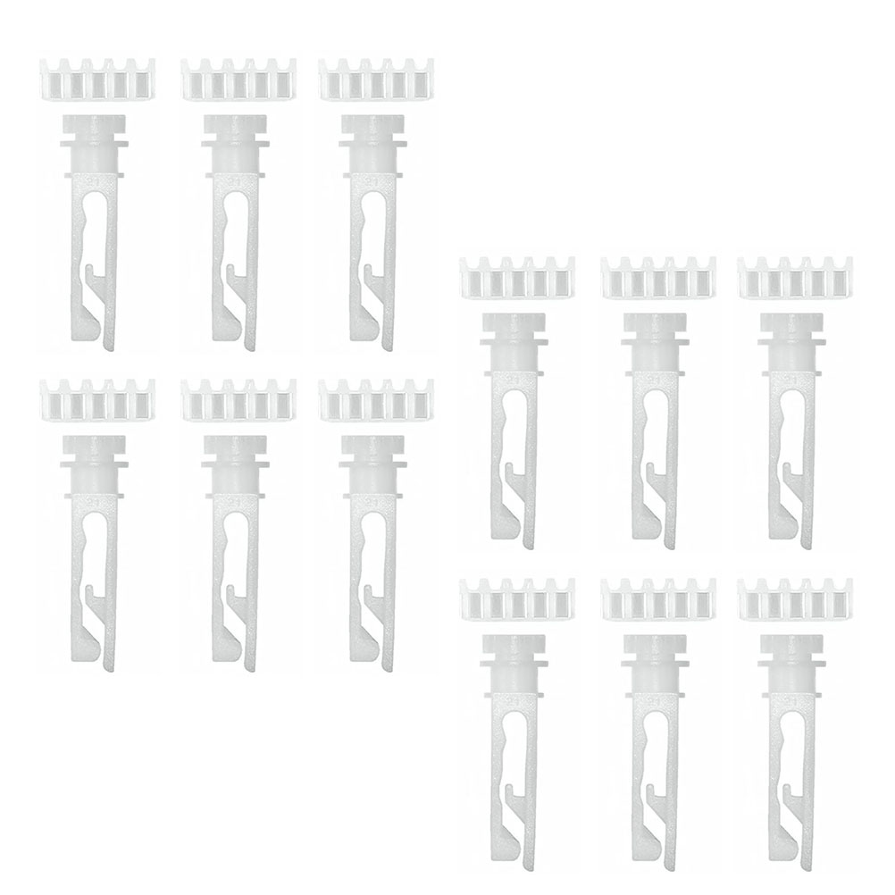 12 Pcs Plastic Curtain Pulley Accessories Replacement Pulley Kit For Home Decor Vertical Blinds Repair Parts Household Slats