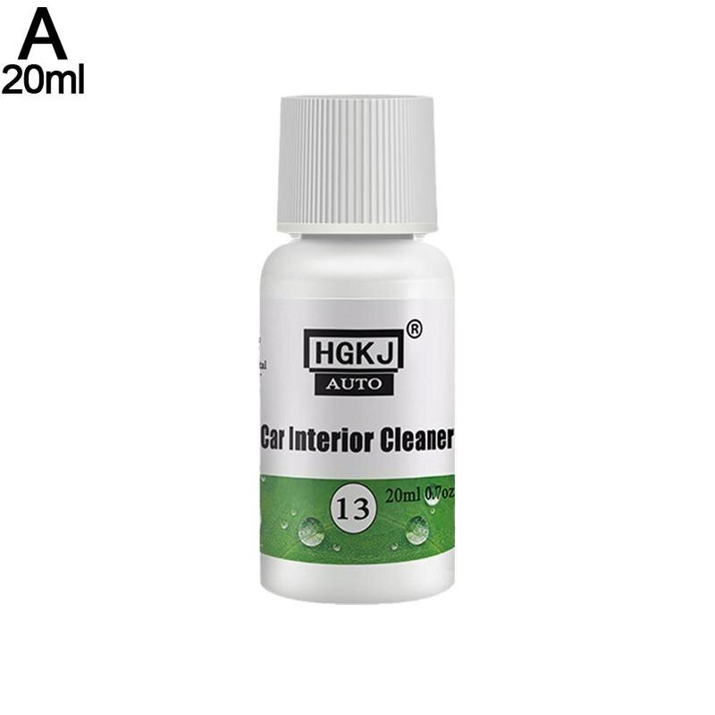 20/50/100ml Car Cleaner Foam Cleaning Concentrate For Leather Fabric Carpet Car Seat/Lights/Glass Dashboard Auto Liquid Cleaning: leather clean 20ML