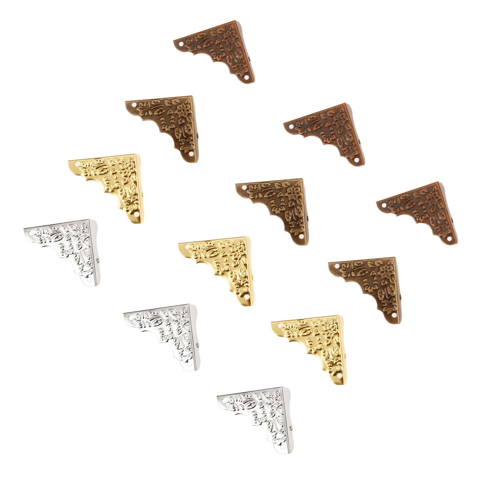 4Pcs 37mm Decorative Jewelry Wooden Box Picture Frame Corner Protector Guard Decorative Bracket For Furniture Hardware