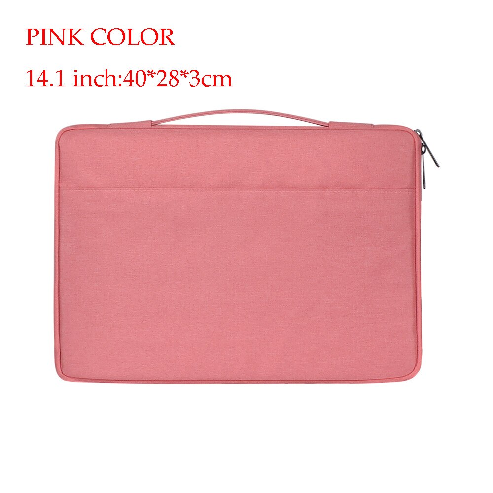 Casual Laptop Bag 13.3 14.1 15.6 inch Laptop Bag For MacBook Air Macbook Pro Waterproof Notebook Bag 13.3"15.6"": 14.1-pink