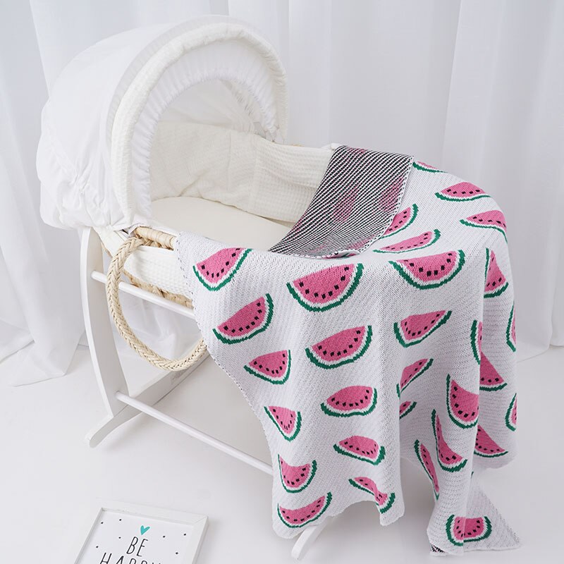 KlaringIns Katoen Gebreide Baby Blanke, herfst Winter Kinderwagen Deken Kinderen Patroon Cross/Clauds/Hart Beschikbaar 10 +