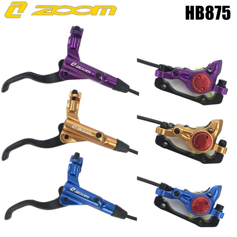 ZOOM HB-875 Mountain Bike hydrauliczny hamulec tarczowy przód i tył 800mm/1400mm hamulec rowerowy MTB ciśnienie oleju zacisk hamulcowy
