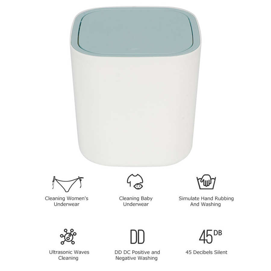 Mini Machine à laver, 3,8 l, Portable, USB, sous-vêtements, nettoyage de linge pour les ménages