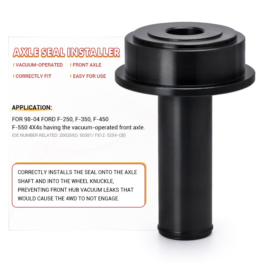 Axle Shaft Stub Knuckle Vacuum Seal Installer For 98-04 Ford F-250 F-350 F-450 Vacuum-operated Front Axle Outer Press GJ041