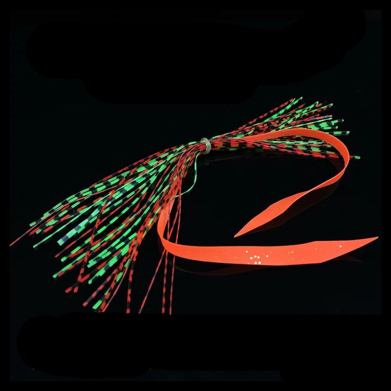 1 Bundles 13cm Length Fly Tying Rubber Threads Skirts Silicone Straps for Fly Lure Beard Wire So Random Mixing Color