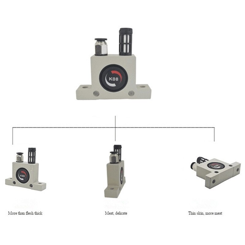 1/4 Pneumatische Turbine Vibrators Stille Golden Industriële Vibrator Voor Hopper Industriële Pneumatische Vibrator Oscillator Bal Soort