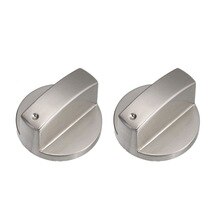 2Pcs/Set Gas Stove Knobs Cooker Oven Cooktop Metal Alloy Switch Control Adapter Kitchen Appliance Universal 6mm Cooktop Parts