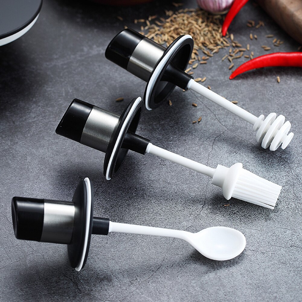 3PCS Convenience Plastic condiment box with spoon condiment bottle condiment bottle tomato sauce bottle jar kitchen supplie