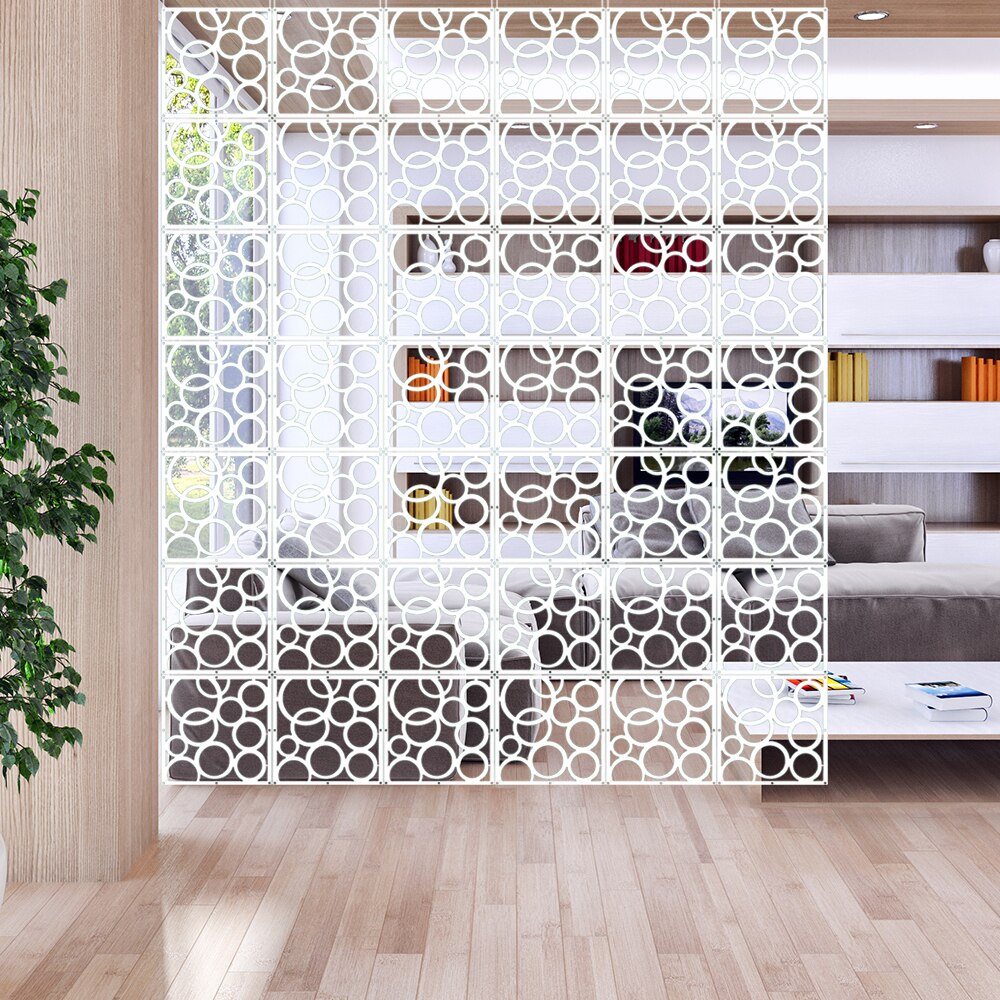 12 stykke europæisk væghængende skærm moderne enkel stue skillevæg skillevæg foldbar skærm gardin indretning 29 x 29cm