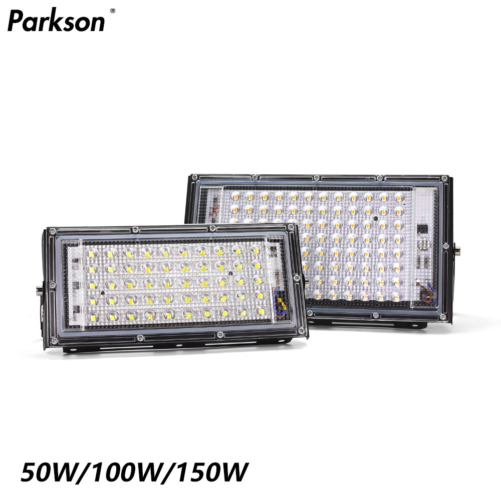 Led-Schijnwerper 50W 100W 150W Ip65 Waterdichte Ac 220V Outdoor Schijnwerper Led Reflector Straatverlichting Landschap Verlichting