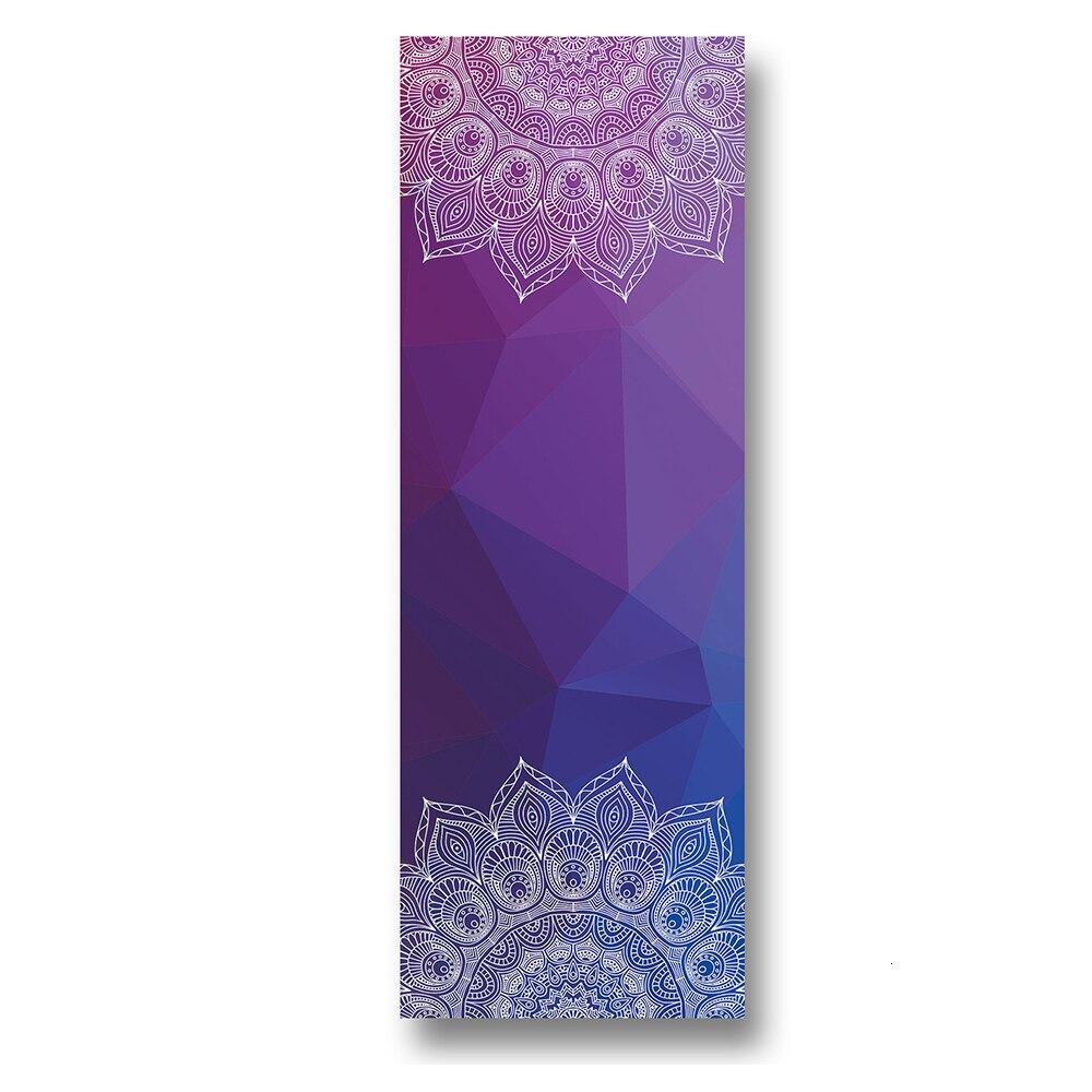 Ręcznik do Jogi 183x63cm - PVC - Lekki 350g - Składany - Sprzęt Fitness: DiamondLatticeM017-1