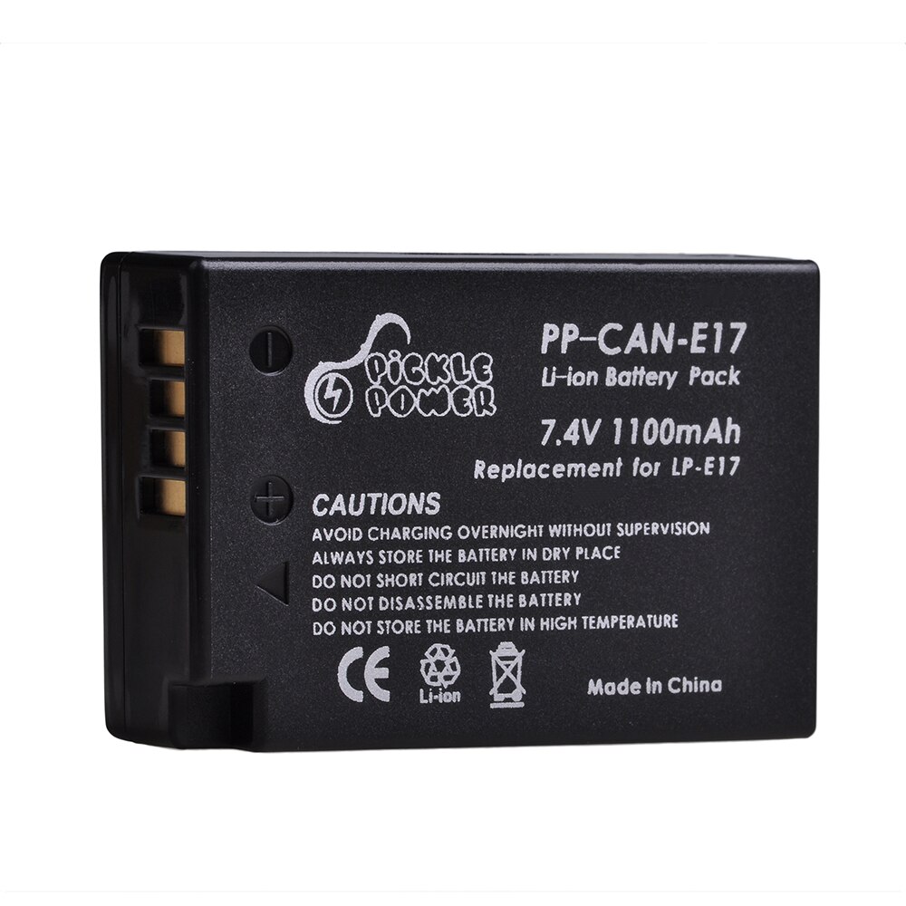LPE17 – kit de chargeur de batterie LP-E17, pour Canon EOS 200D M3 M5 M6 750D 760D T6i T6s T7i 800D 8000D Kiss X8i, accessoire d'appareil photo: 1 Battery
