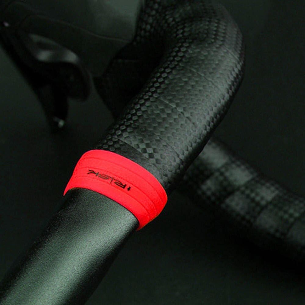 1 Pair Silicone Cycling Handlebar Tape Fixing Sleeve Waterproof Rubber Anti-Skip Road Bike Plugs Protective Ring