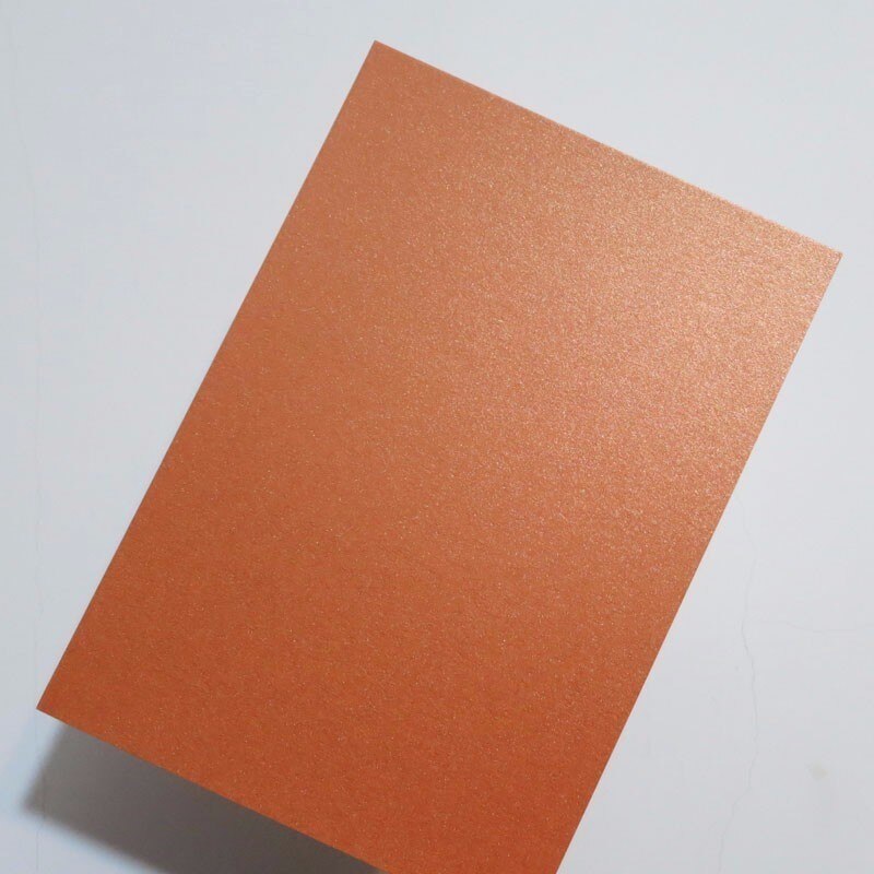 A5 Pearl Color Card Paper 250g Cardstock 20 colors optional: A5 Tangerine
