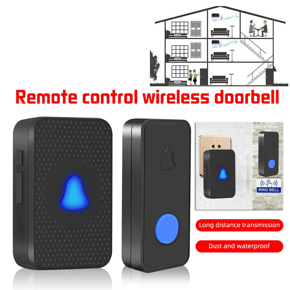 IP44 Waterproof Wireless Doorbell Welcome bell Home Chime Door bell Outdoor Remote Smart DoorBell Home Security Sonnette