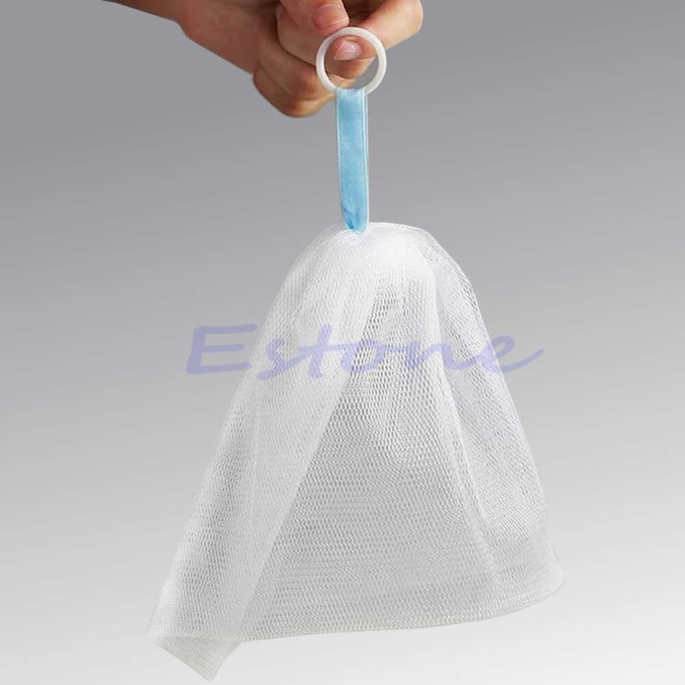 2pcs Simply Foaming Facial Body Face Cleansing Net Bubble Foam Use Less Cleanser