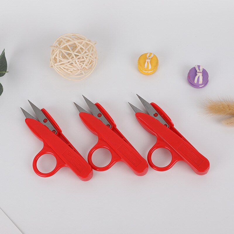 1 Pcs Scissors Sewing Spring Embroidery Thrum yarn scissors cross stitch clothing tailor U-cut head shear DIY Supplies