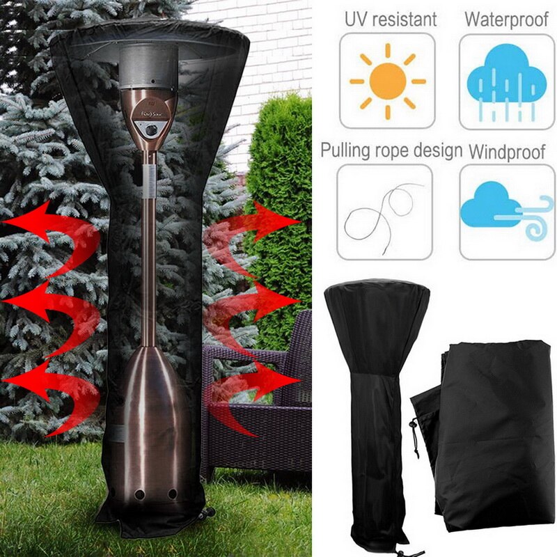 Dust proof and waterproof cover air heater cover Stand Up Patio Heater Cover Waterproof Heater Protector 1Pcs