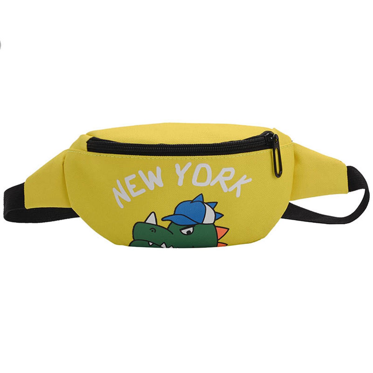 Unissex criança fanny pacote na moda dos desenhos animados dinossauro impressão crossbody saco da cintura com alça ajustável: B