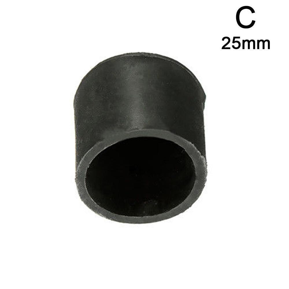 4 stk pe plast rund stol benhetter dekker gummiføtter beskytter pute møbel bordtrekk 16mm/19mm/25mm/30mm: C 25mm