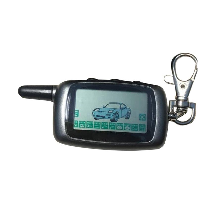 Russian A9 LCD Remote Control Key For Starline A9 A8 A6 Keychain Twage Two Way Car Alarm KGB FX-5 FX5 jaguar ez-Beta