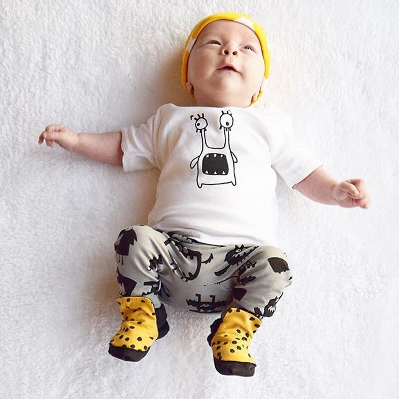 Zomer babyset kinderkleding babyjongenskleding babykostuum jongenspak