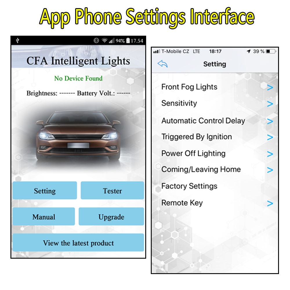 Bluetooth Auto Koplamp Koplamp Schakelaar Lichtsensor Module Upgrade Voor Vw Golf Jetta MK5 6 Tiguan Touran Passat Scirocco