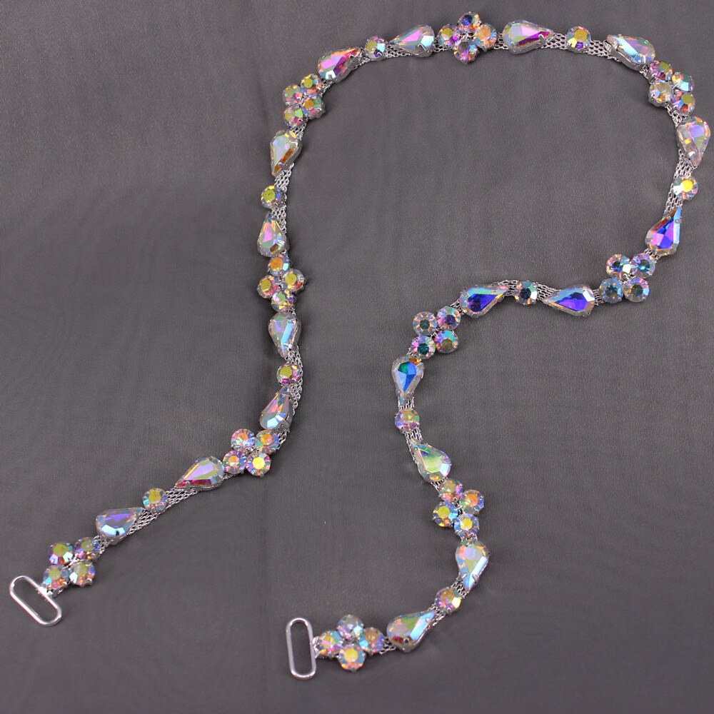 Ceinture de mariée en cristal de diamant AB, Simple et luxueuse, accessoires pour robe de mariée, faite à la main