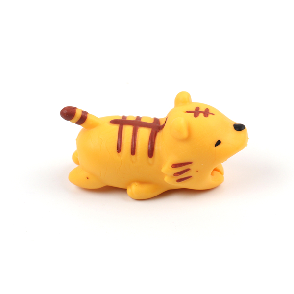 Usb Kabel Bite Dier Beschermen Organisator Draad Protector Winder Voor Iphone 7 8 X Plus Beer Tijger Hond Varken kat Leeuw Shark: Tiger
