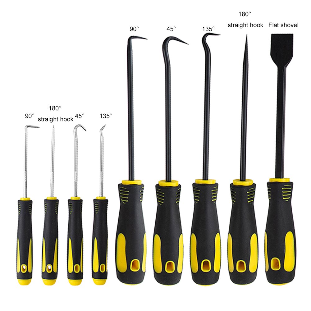 9pcs Oil Seal O-Ring Hook Pick Set Screw Driver Puller Car Repair Hand Tool: 9pcs A