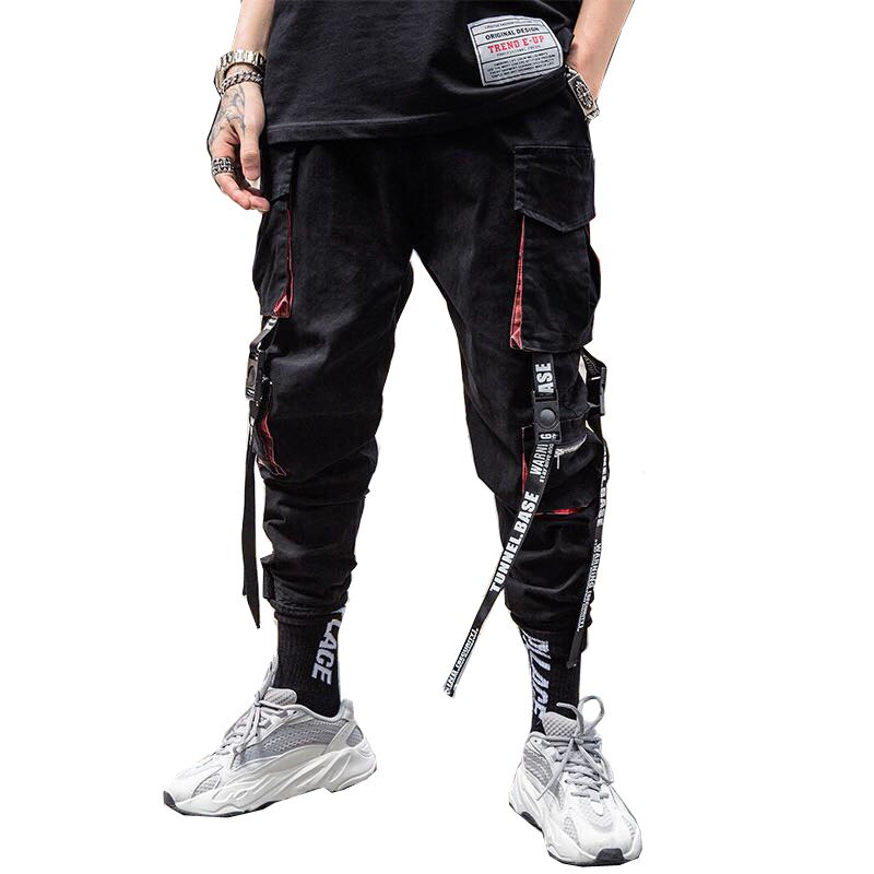 Mænds bukser joggebukser fragtbukser mænd fitness mænd hiphop kvinder sorte joggers bukser bukser mænd streetwear