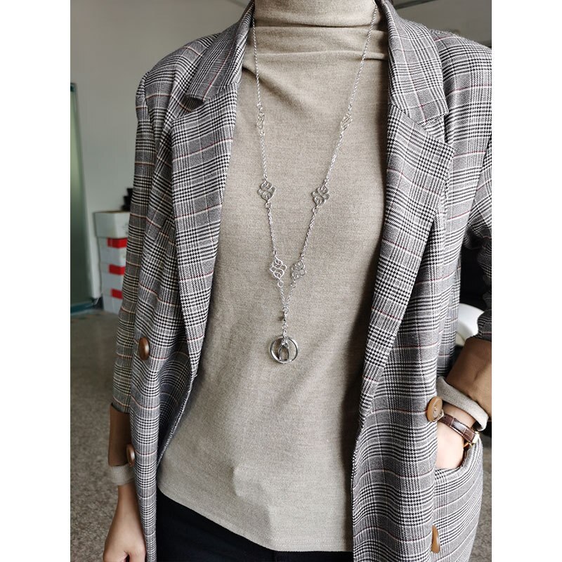 Silver Badge Lanyards Holder Necklace Lanyards with ID Holder Keychain for Teachers Nurses Mothers