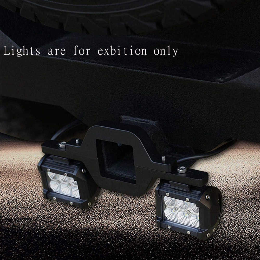 Universal Car Truck SUV Trailer Tow Hitch Mounting Bracket Holder Towing Bar Tube Light Clamp