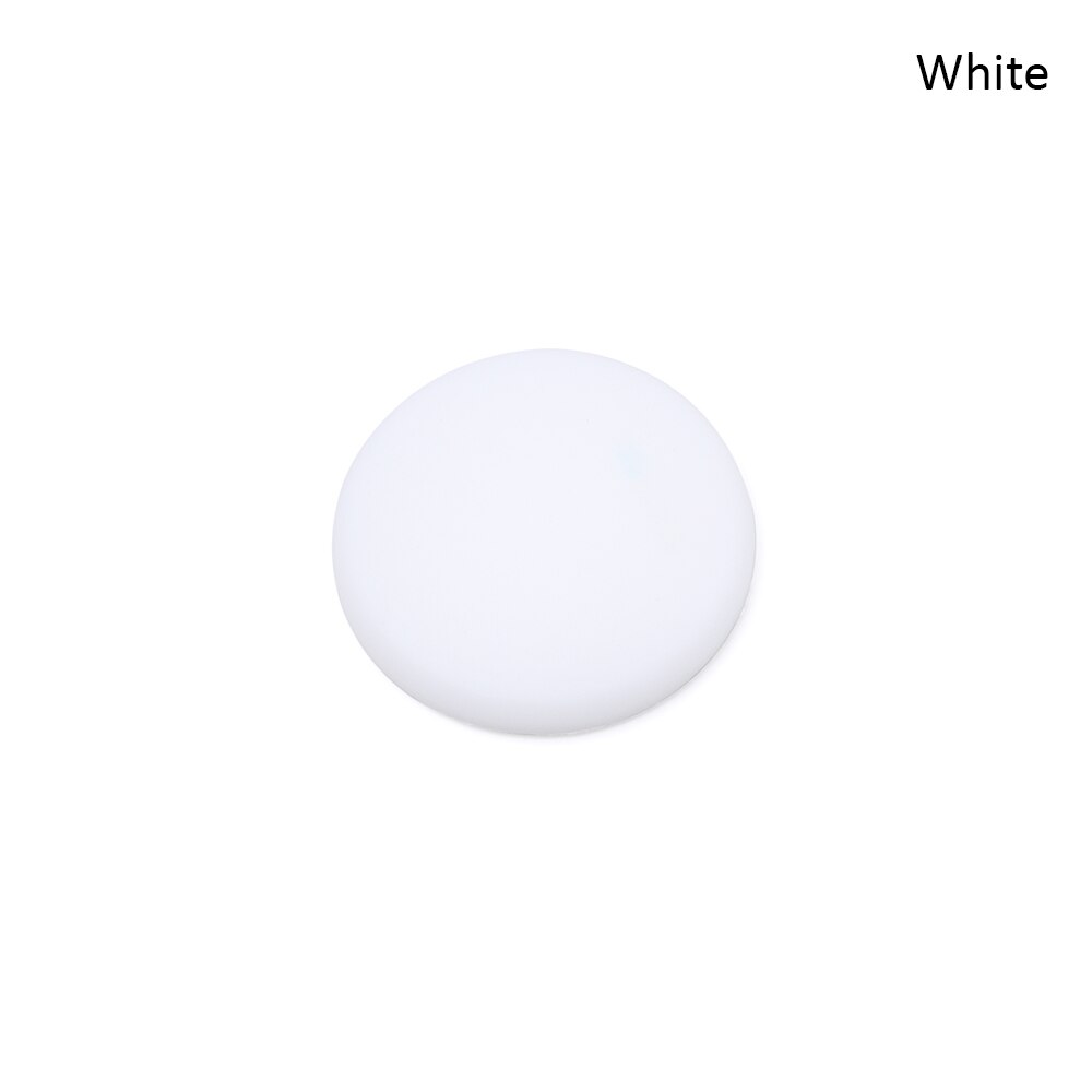 Bloc de protection mural pour poignée de porte, 1 pièce de 4cm, Anti-choc auto-adhésif en caoutchouc de Silicone rond pour porte Anti-collision, autocollant antidérapant: white