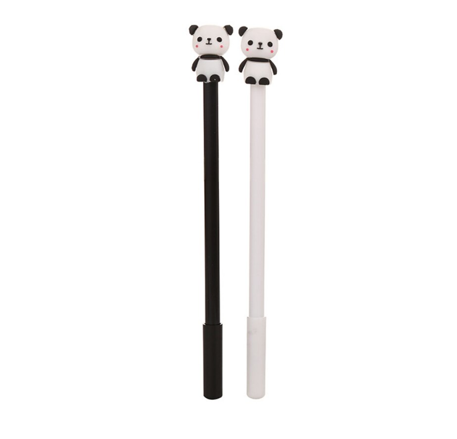 2PCS/set cute cartoon panda gel pens, school office stationery, children pens: Default Title