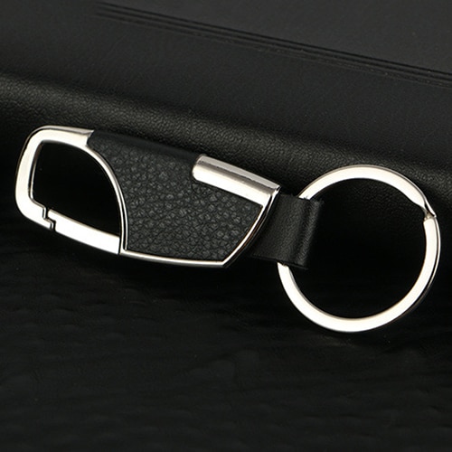 Mænds metal bil nøglering nøglering nøglering ring nøglefob 8 paz