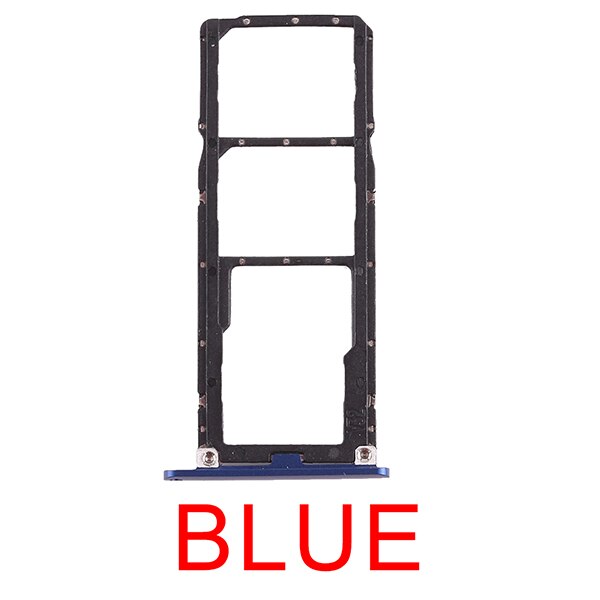 3 color for Huawei 2 x SIM Card Tray/Micro SD Card Tray for Huawei Honor 8X Max/Enjoy 9/Mate 20 Replacement repair parts: Honor 8X Max (Blue)