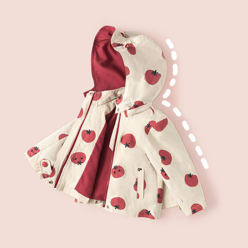 Lente Herfst Dikke Meisjes Jassen Zijdig Kids Bovenkleding Brief Sport Hoodied Jassen Kinderkleding Tiener Trenchcoat