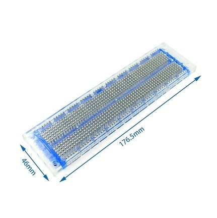 Steckbrett verbindung kabel Mini Steckbrett transparent splicable See bord Experiment bord: 46x176 transparent