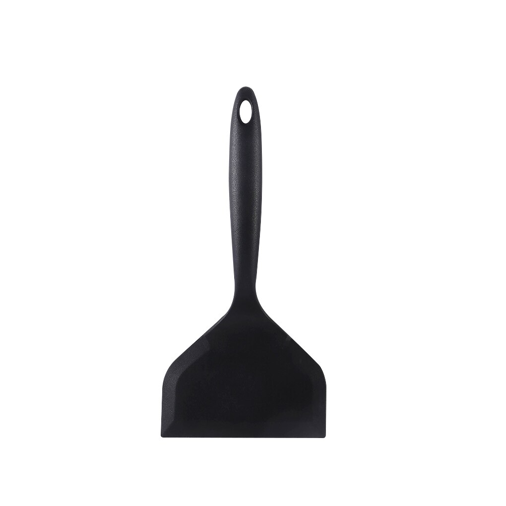 Thuis Koken Gebruiksvoorwerpen Siliconen Spatels Rundvlees Vlees Ei Keuken Schraper Breed Pizza Schop Non-stick Turners Voedsel Lifters: style 2 black