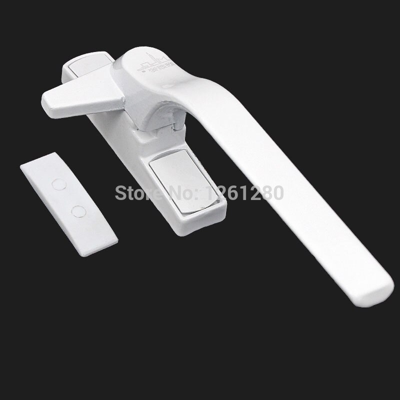 Aluminum Alloy Window Drive Knob Lock Plastic Steel Latch Sliding Door Handle Furniture Bolt Hardware Part: 1PCS / right   B style