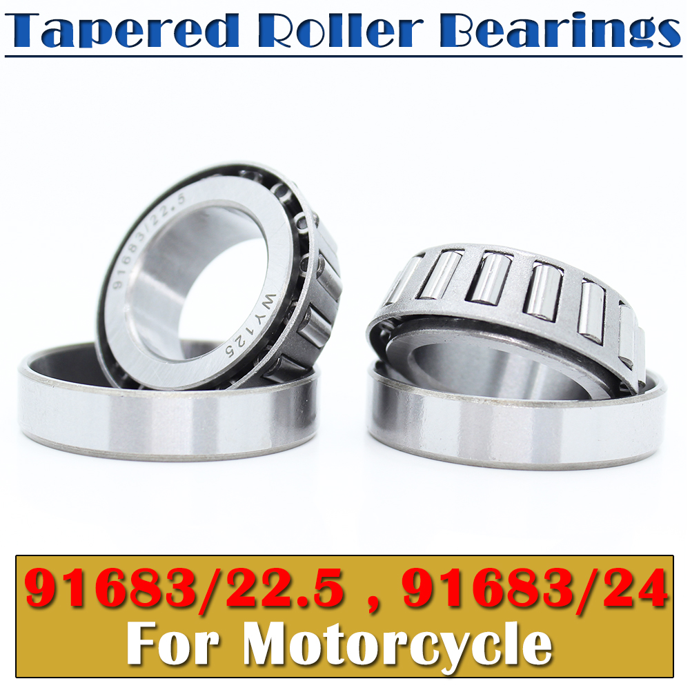 91683 Pressure Bearing 91683/22.5 91683/24 ( 2 PCS ) Taper Roller Steering Motorcycle Bearings