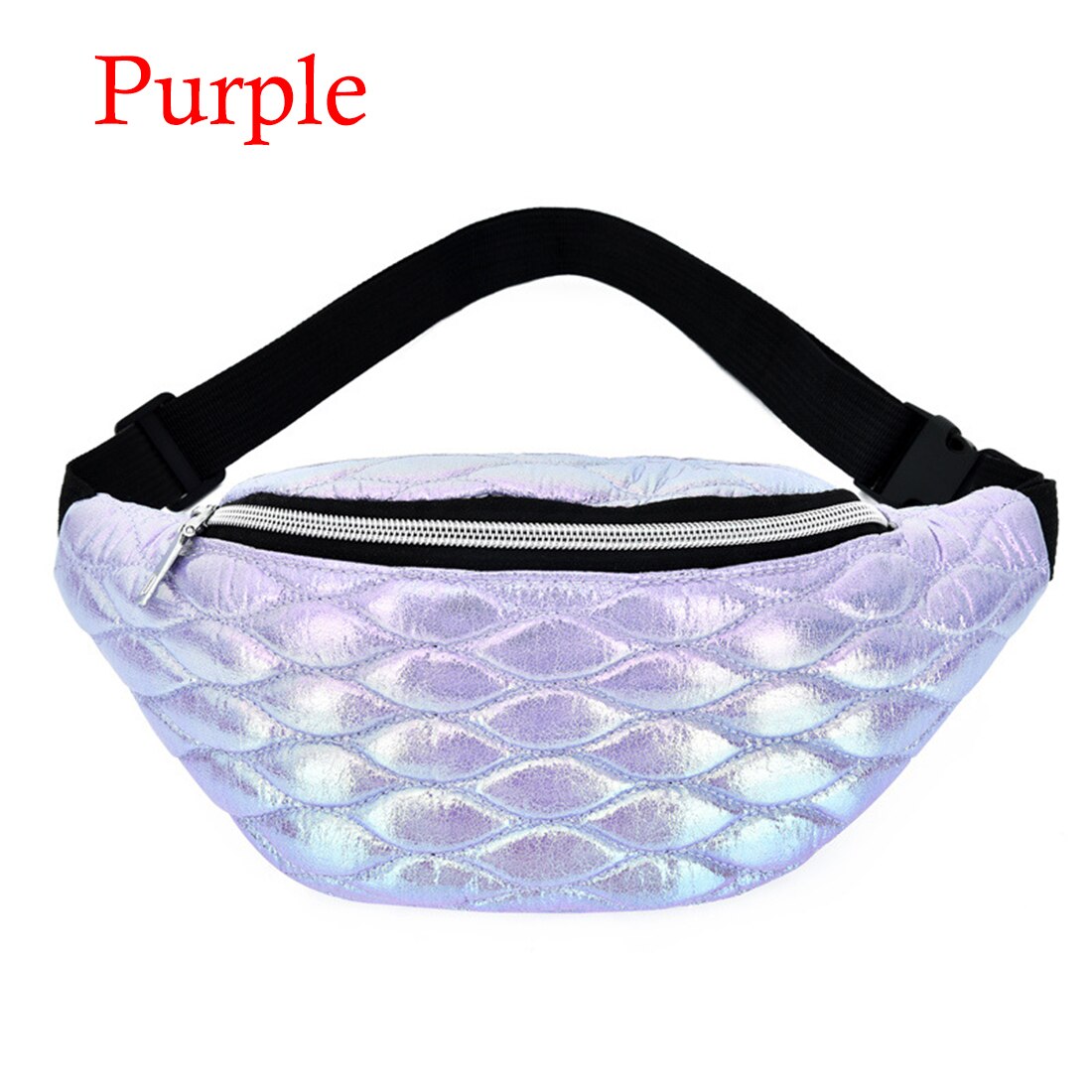 Prismatic Pattern Belt Bags Cute Fanny Pack Candy Colors Waist Bags Shoulder Crossbody Bag PU Leather Women Party: style 2-d